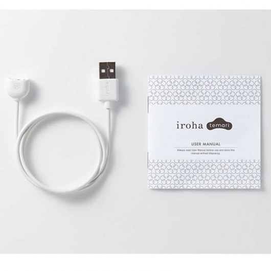 Белый вибромассажёр Temari Kaze - Tenga