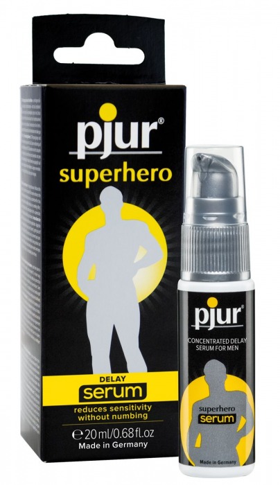 Сыворотка-пролонгатор pjur SUPERHERO Delay Serum - 20 мл. - Pjur - купить с доставкой в Камышине