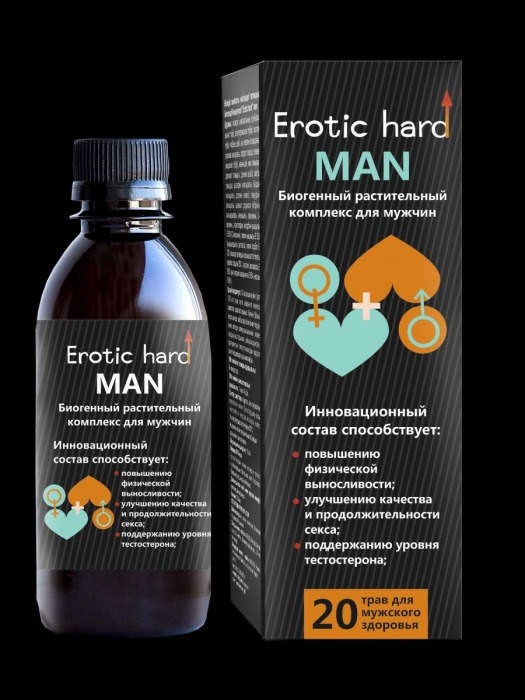 Мужской биогенный концентрат для усиления эрекции Erotic hard Man - 250 мл. - Erotic Hard - купить с доставкой в Камышине