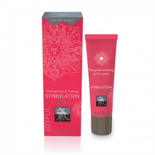 Возбуждающий интимный гель для двоих STIMULATION GEL Pomegranate   Nutmeg - 30 мл. - Shiatsu - купить с доставкой в Камышине