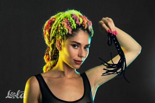 Черная плеть Fling - 27 см. - Lola Games - купить с доставкой в Камышине