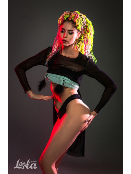 Зажимы на соски с черным пухом Euphoric - Lola Games - купить с доставкой в Камышине