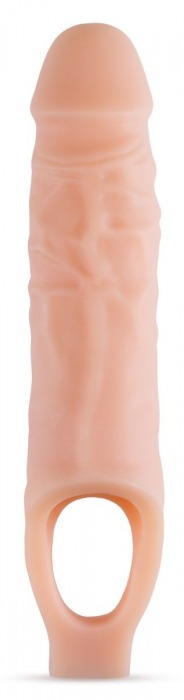 Телесный реалистичный фаллоудлинитель 9 Inch Silicone Cock Sheath Penis Extender - 22,86 см. - Blush Novelties - в Камышине купить с доставкой