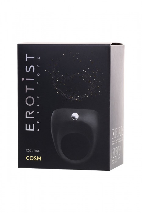 Черное эрекционное виброкольцо Erotist Cosm - Erotist Adult Toys - в Камышине купить с доставкой