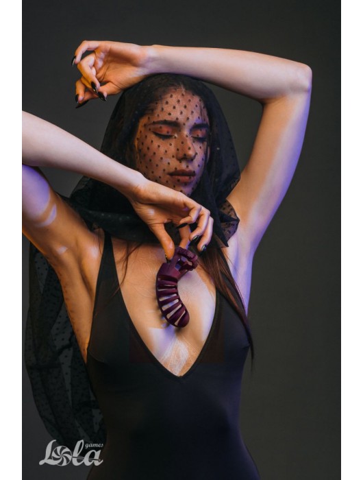 Мужской пояс верности бордового цвета Romello - Lola Games - купить с доставкой в Камышине