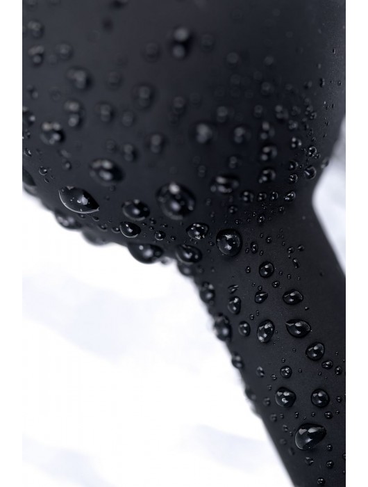 Черная анальная втулка с прозрачным стразом - 7,2 см. - POPO Pleasure - купить с доставкой в Камышине