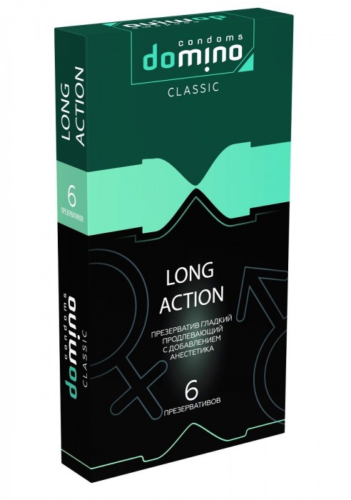 Презервативы с пролонгирующим эффектом DOMINO Classic Long action - 6 шт. - Domino - купить с доставкой в Камышине