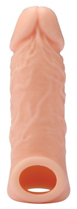 Телесная насадка EXTENDER WITH BALL STRAP 5.5 - 14 см. - Dream Toys - в Камышине купить с доставкой