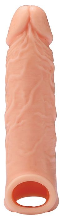 Телесная насадка EXTENDER WITH BALL STRAP 6.5 - 17 см. - Dream Toys - в Камышине купить с доставкой