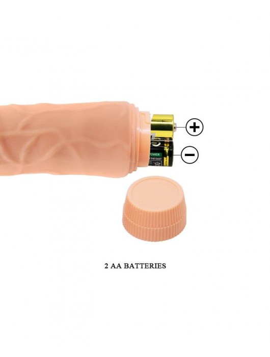 Телесный вибратор-реалистик Barbara - 19,5 см. - Baile