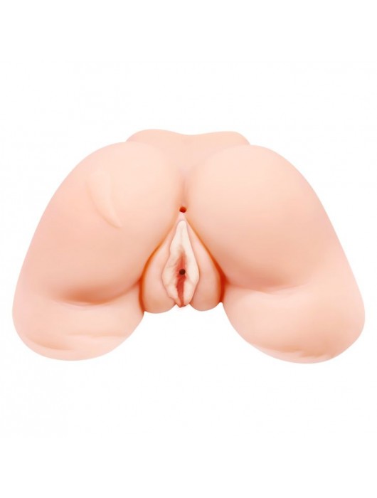 Телесная вибровагина Julie с 2 рабочими отверстиями - Baile - в Камышине купить с доставкой