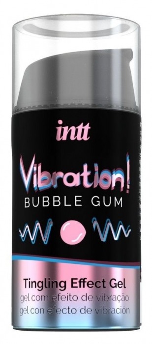 Жидкий интимный гель с эффектом вибрации Vibration! Bubble Gum - 15 мл. - INTT - купить с доставкой в Камышине