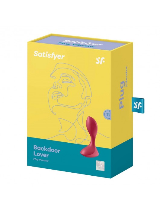 Красный вибромассажёр простаты Satisfyer Backdoor Lover - 14 см. - Satisfyer - в Камышине купить с доставкой
