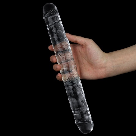 Прозрачный двусторонний фаллоимитатор Flawless Clear Double Dildo - 30 см. - Lovetoy