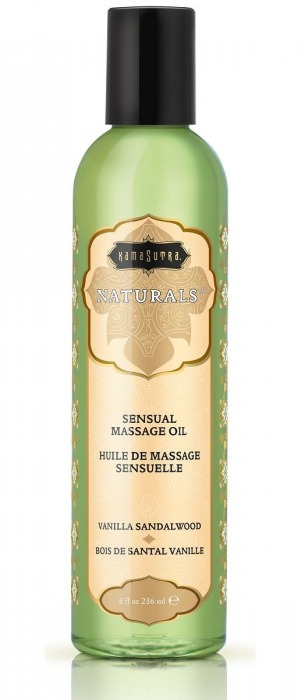 Массажное масло Naturals Vanilla Sandalwood с ароматом ванили и сандала - 236 мл. - Kama Sutra - купить с доставкой в Камышине