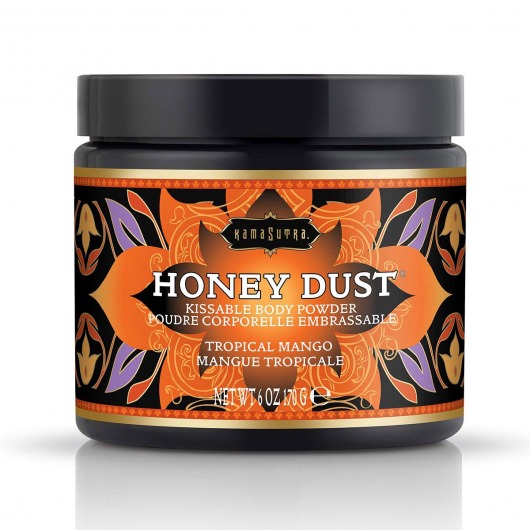 Пудра для тела Honey Dust Body Powder с ароматом манго - 170 гр. - Kama Sutra - купить с доставкой в Камышине