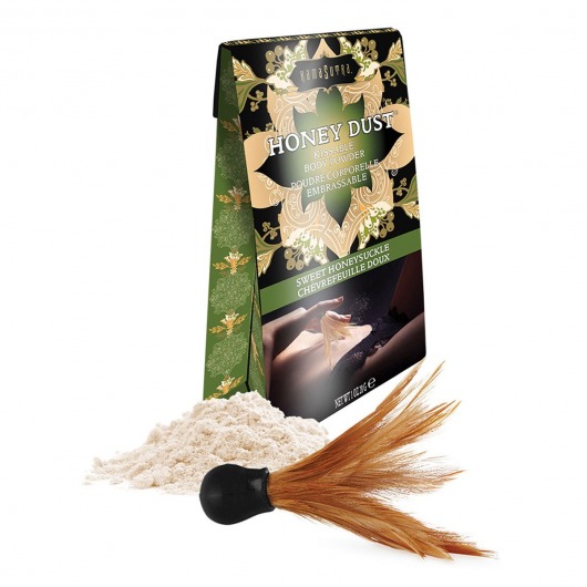 Пудра для тела Honey Dust Body Powder с ароматом жимолости - 28 гр. - Kama Sutra - купить с доставкой в Камышине