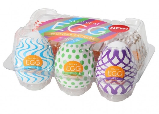 Набор из 6 мастурбаторов Tenga EGG IV с различным рельефом - Tenga - в Камышине купить с доставкой