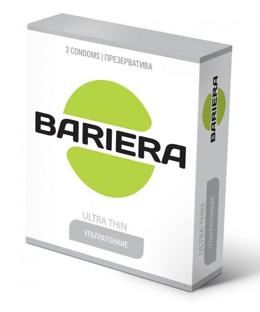 Ультратонкие презервативы Bariera Ultra Thin - 3 шт. - Bariera - купить с доставкой в Камышине