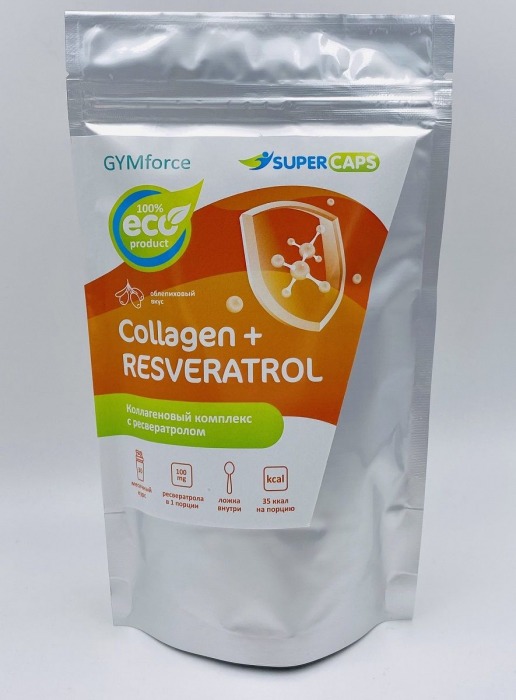 Натуральный коллаген с ресвератролом GYMforce Collagen+ - 150 гр. - SuperCaps - купить с доставкой в Камышине