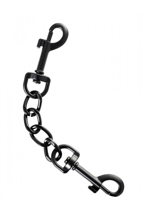 Узкие черные наручники на сцепке - ToyFa - купить с доставкой в Камышине