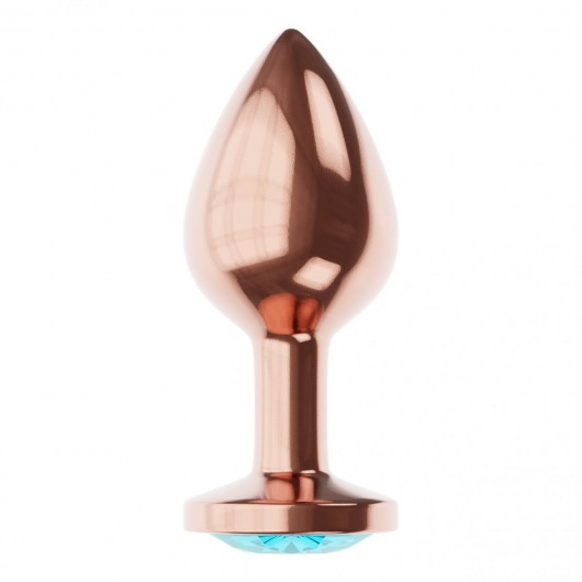 Пробка цвета розового золота с малиновым кристаллом Diamond Topaz Shine L - 8,3 см. - Lola Games - купить с доставкой в Камышине
