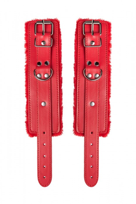 Красные наручники Anonymo из искусственной кожи - ToyFa - купить с доставкой в Камышине