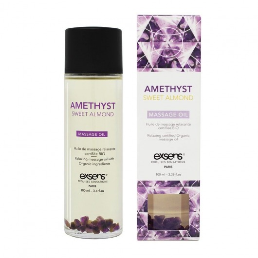 Органическое массажное масло AMETHYST SWEET ALMOND - 100 мл. - Exsens - купить с доставкой в Камышине