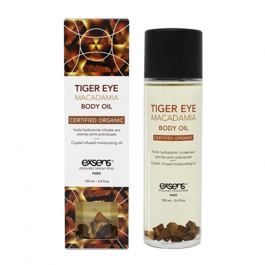 Органическое массажное масло TIGER EYE MACADAMIA - 100 мл. - Exsens - купить с доставкой в Камышине