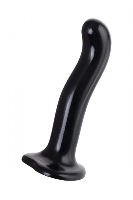 Черный стимулятор для пар P G-Spot Dildo Size M - 18 см. - Strap-on-me - в Камышине купить с доставкой