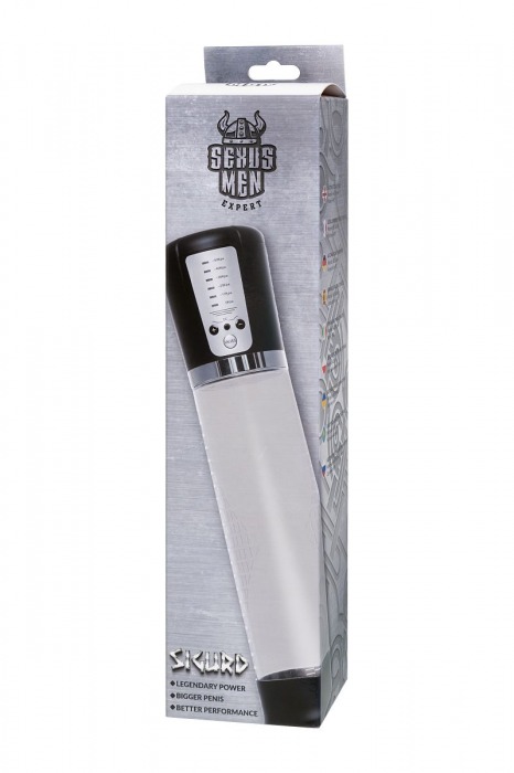 Прозрачная автоматическая помпа для пениса Sigurd - Sexus - в Камышине купить с доставкой