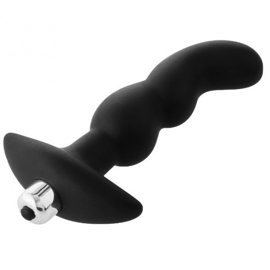 Черная вибропробка для простаты FantASStic Vibrating Prostate Plug - 14,5 см. - Dream Toys - в Камышине купить с доставкой