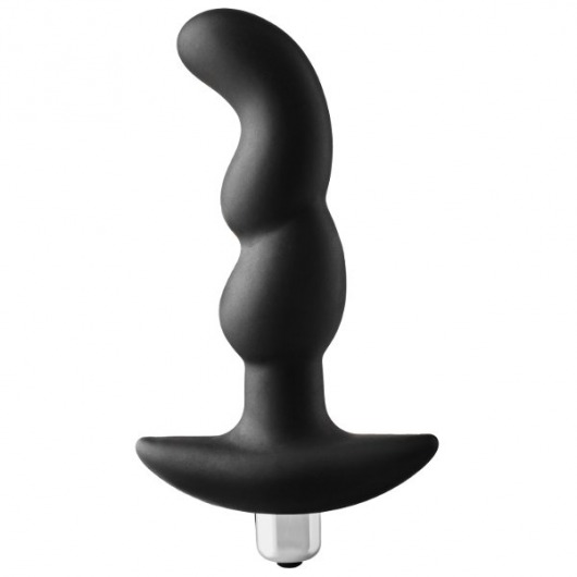 Черная вибропробка для простаты FantASStic Vibrating Prostate Plug - 14,5 см. - Dream Toys - в Камышине купить с доставкой