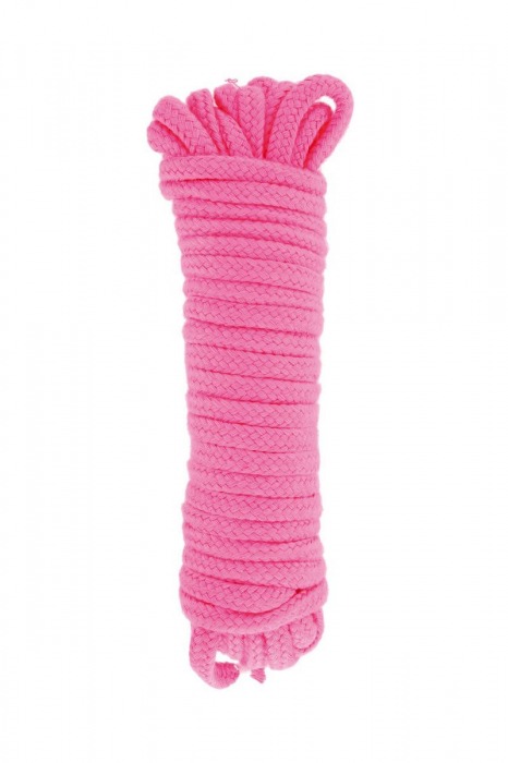 Розовая веревка для связывания Sweet Caress Rope - 10 метров - Sweet Caress - купить с доставкой в Камышине