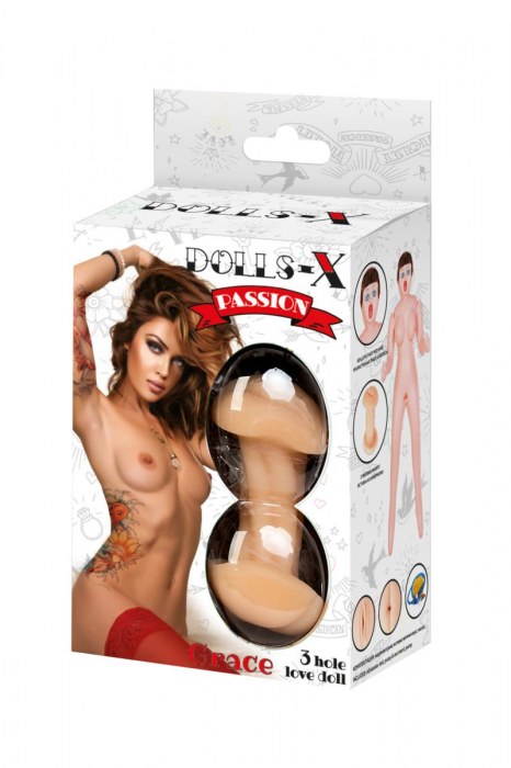 Надувная секс-кукла с тремя любовными отверстиями - ToyFa - в Камышине купить с доставкой