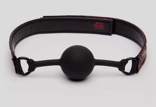 Кляп-шар на двусторонних ремешках Reversible Silicone Ball Gag - Fifty Shades of Grey - купить с доставкой в Камышине