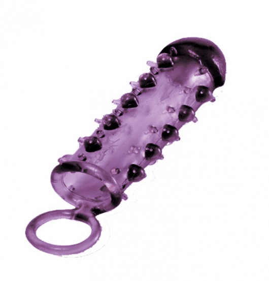 Закрытая фиолетовая насадка с пупырышками SAMURAI PENIS SLEEVE PURPLE - 14,5 см. - NMC - в Камышине купить с доставкой