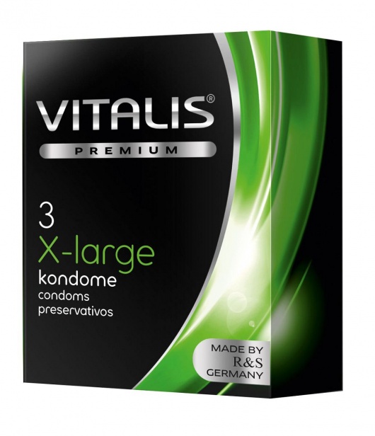 Презервативы увеличенного размера VITALIS PREMIUM x-large - 3 шт. - Vitalis - купить с доставкой в Камышине