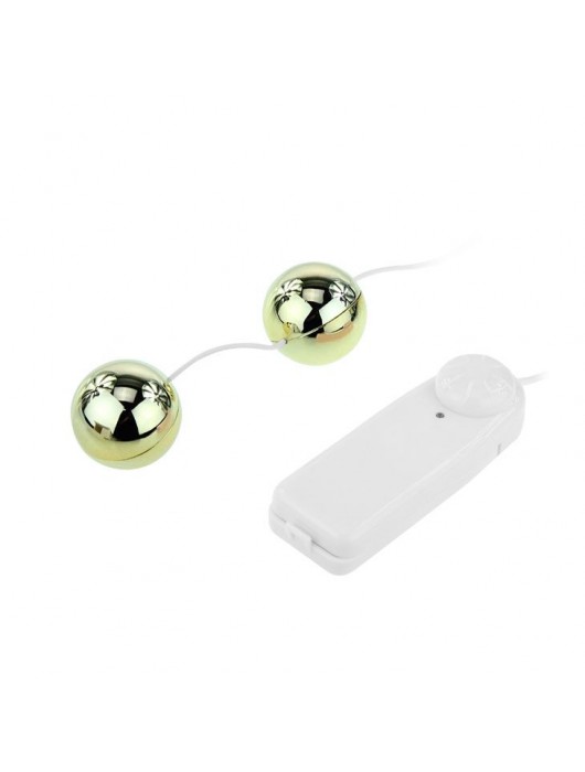 Золотистые шарики с вибрацией Goden Balls - Baile