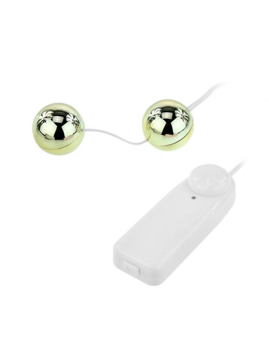 Золотистые шарики с вибрацией Goden Balls - Baile