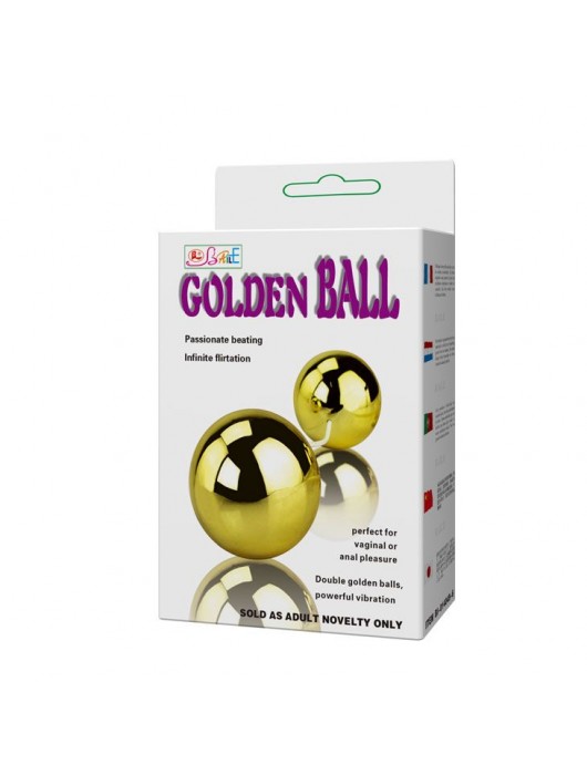 Золотистые шарики с вибрацией Goden Balls - Baile