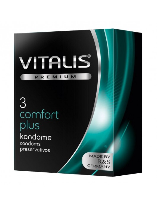 Контурные презервативы VITALIS PREMIUM comfort plus - 3 шт. - Vitalis - купить с доставкой в Камышине