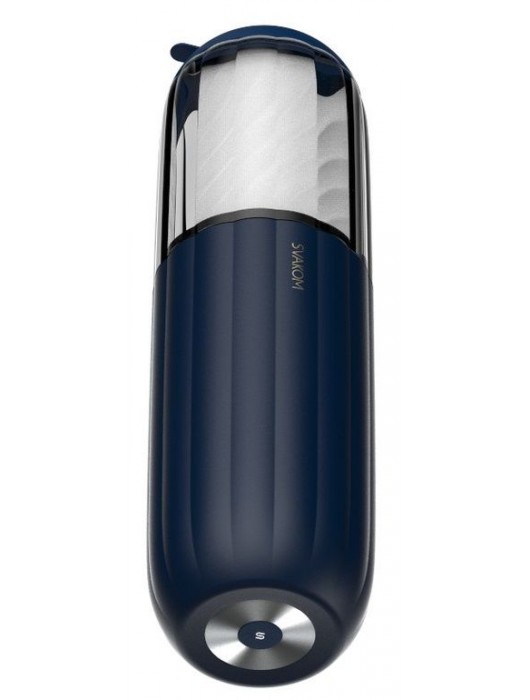 Черно-белый интерактивный мастурбатор Alex Neo 2 - Svakom - в Камышине купить с доставкой