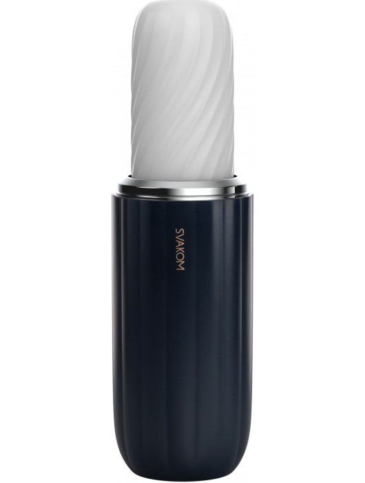 Черно-белый интерактивный мастурбатор Alex Neo 2 - Svakom - в Камышине купить с доставкой