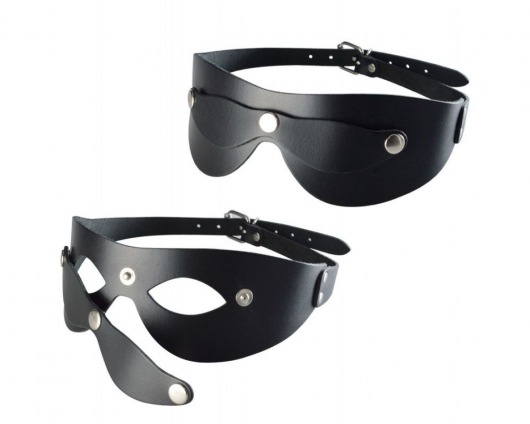 Черная кожаная маска  Новичок - Sitabella - купить с доставкой в Камышине
