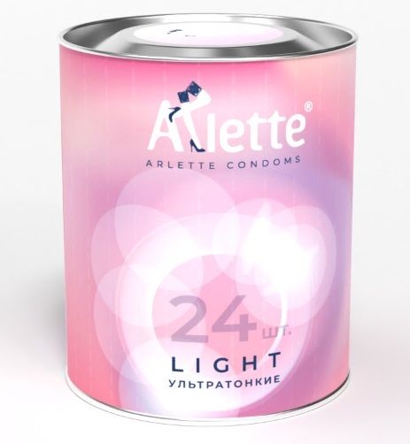 Ультратонкие презервативы Arlette Light - 24 шт. - Arlette - купить с доставкой в Камышине