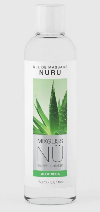 Массажный гель на водной основе Mixgliss NU Aloe Vera - 150 мл. - Mixgliss - купить с доставкой в Камышине