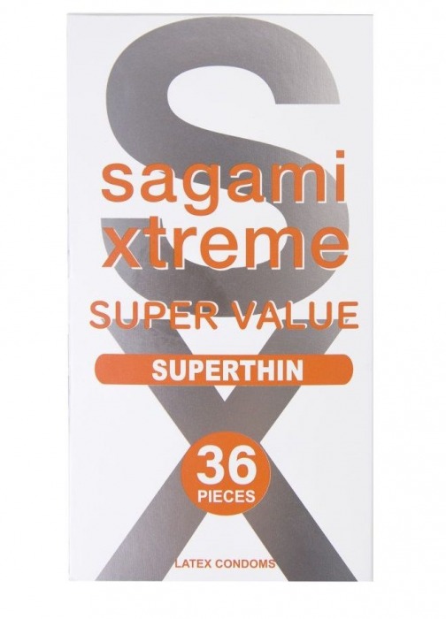 Ультратонкие презервативы Sagami Xtreme Superthin - 36 шт. - Sagami - купить с доставкой в Камышине