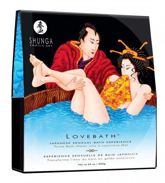 Соль для ванны Lovebath Ocean temptation, превращающая воду в гель - 650 гр. - Shunga - купить с доставкой в Камышине