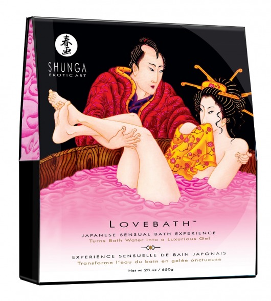 Соль для ванны Lovebath Dragon Fruit, превращающая воду в гель - 650 гр. - Shunga - купить с доставкой в Камышине